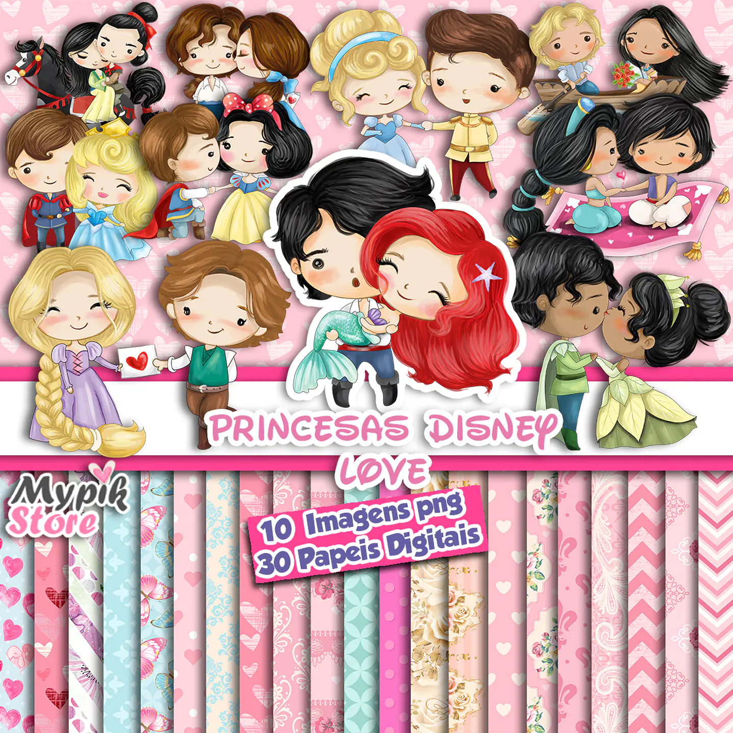 Kit digital Princesas San Valentín 1