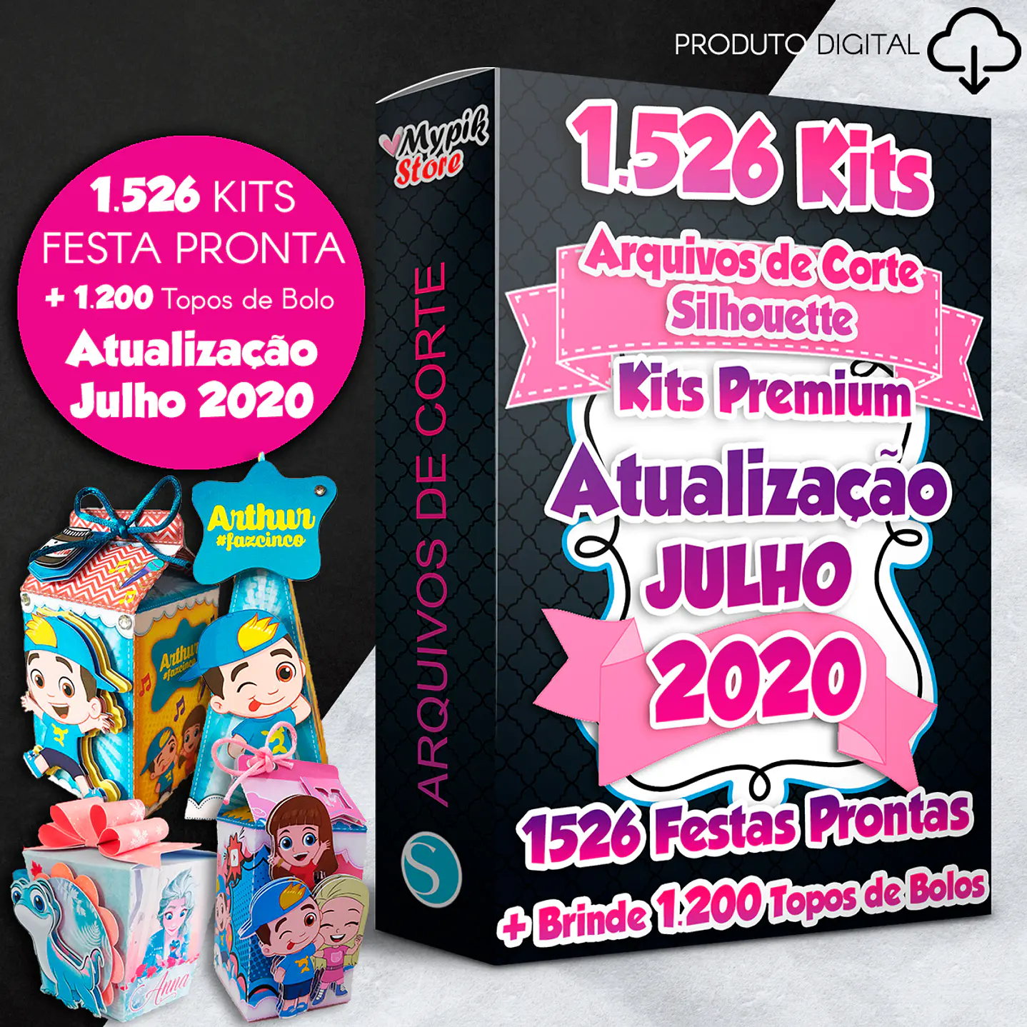Mega Pack Digital Ready Party Kits - Archivos de corte de silueta 1