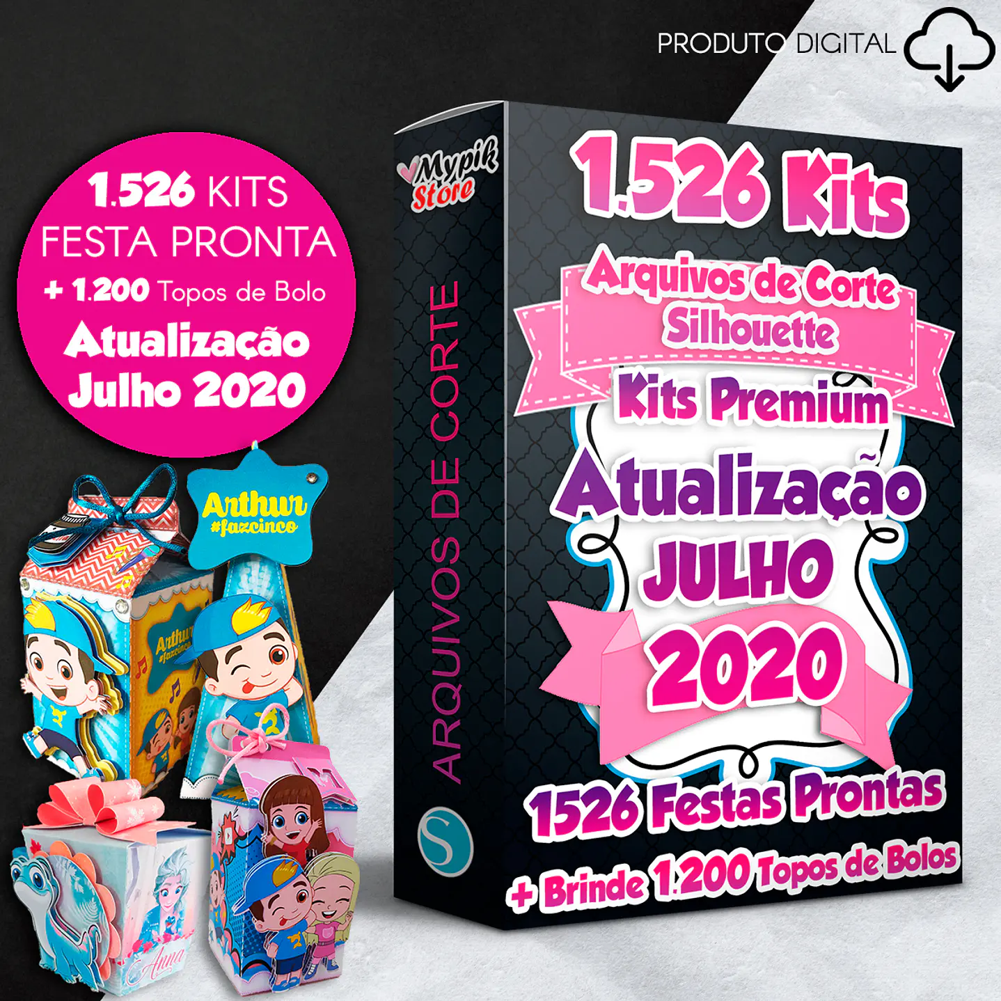 Mega Pack Digital Party Ready Kits - Archivos de corte de silueta 1