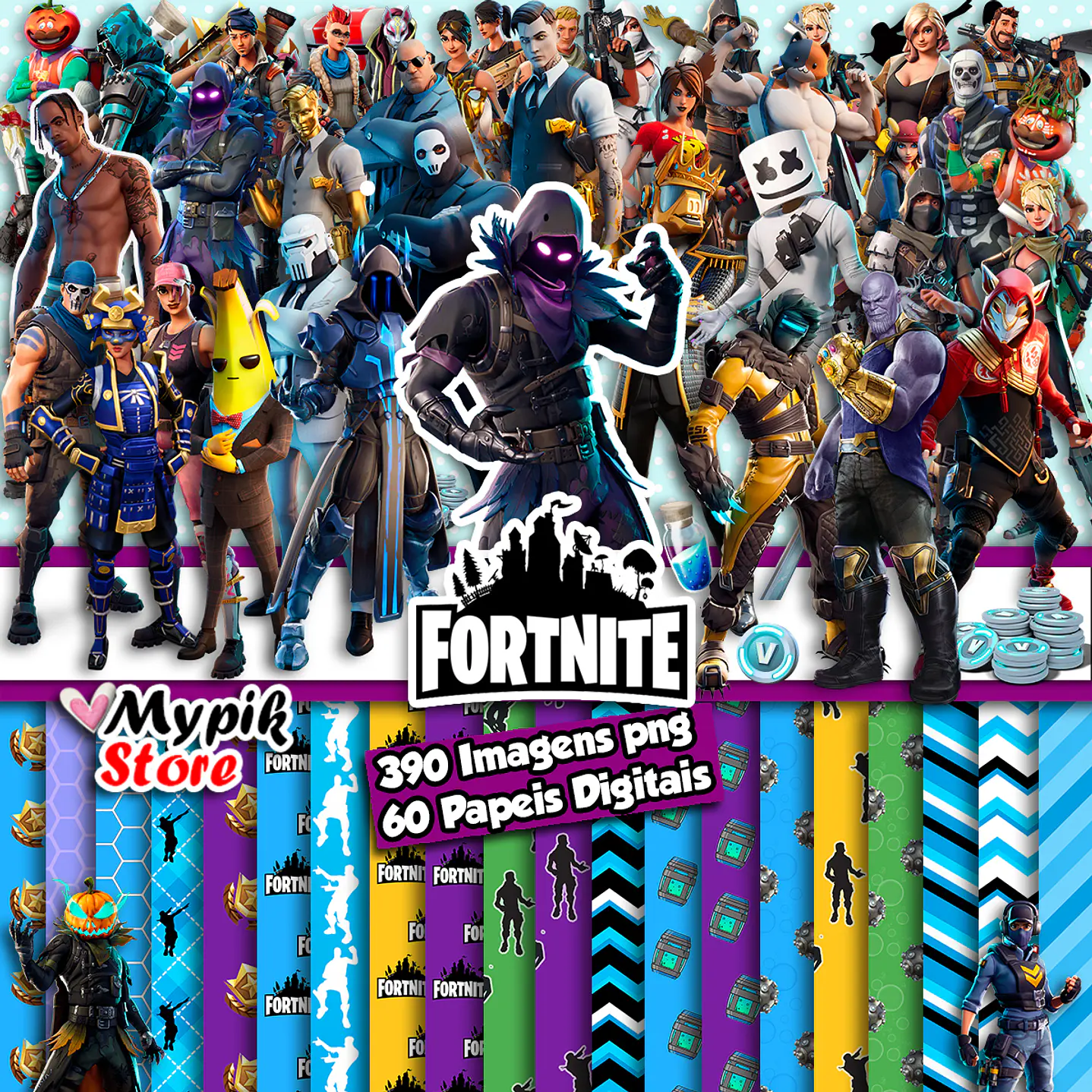 Super Kit Digital Fortnite - Scrapbook 1