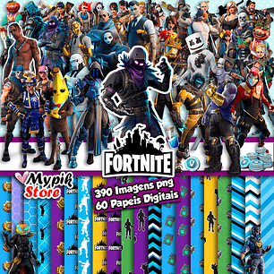 Super Kit Digital Fortnite - Scrapbook