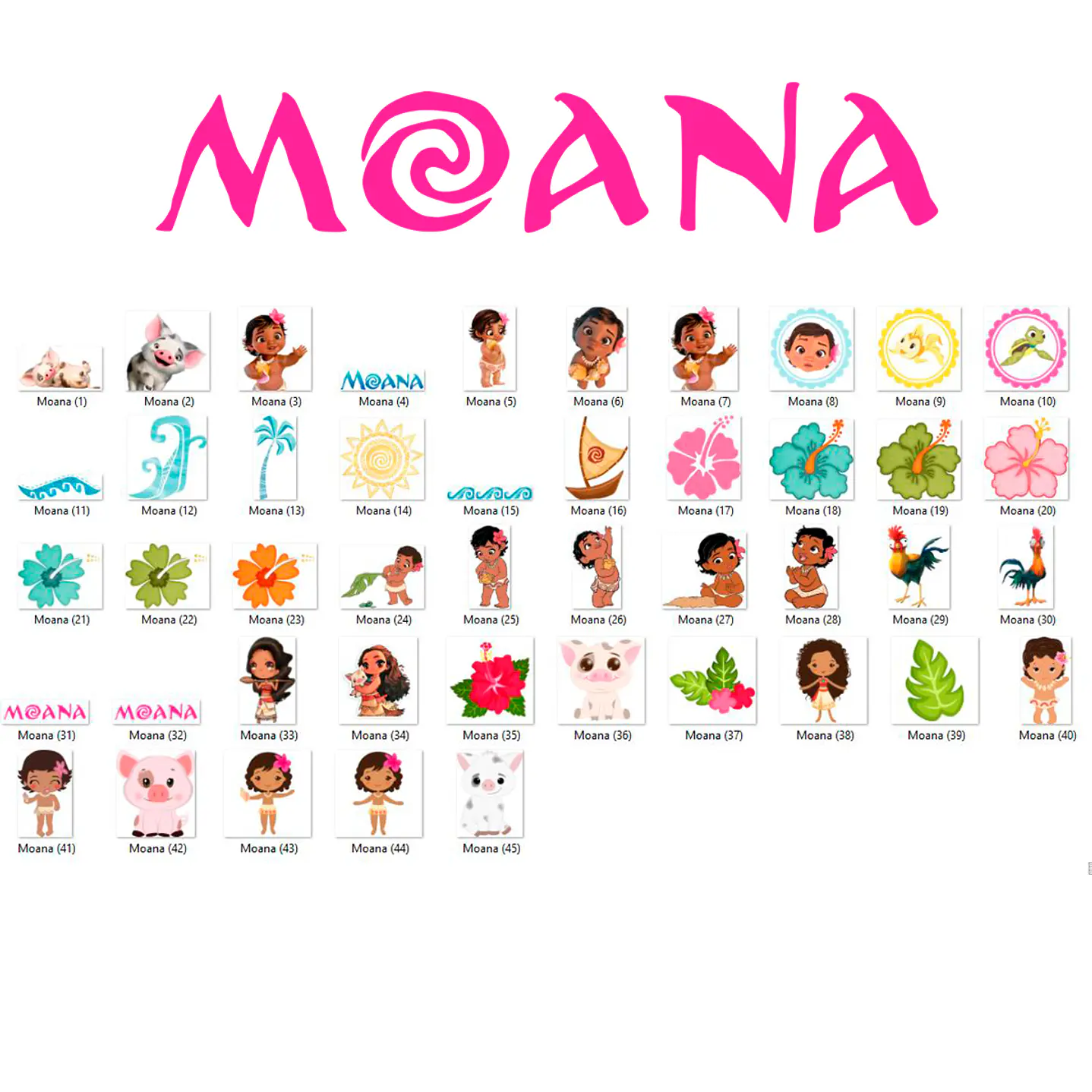 Kit Digital Bebé Moana 2