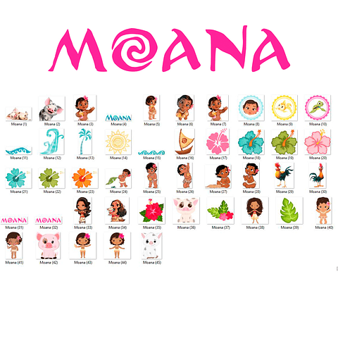 Kit Digital Bebé Moana