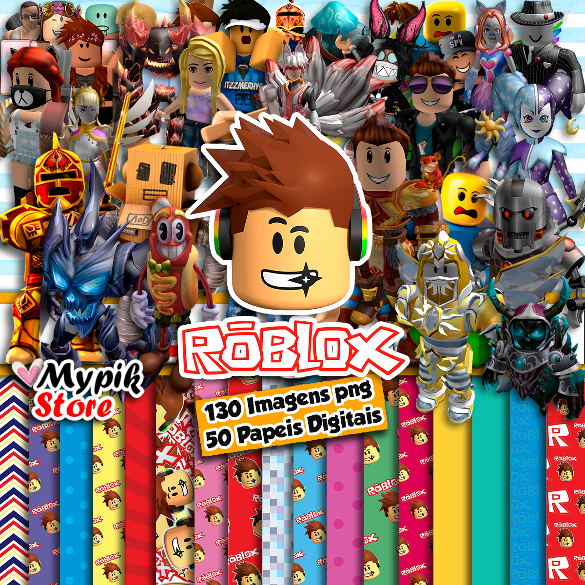 Etiqueta Personalizada Roblox - Fazendo a Nossa Festa
