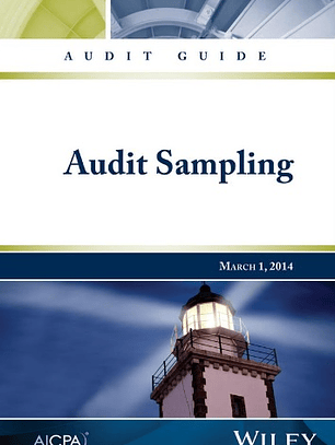 Audit Guide: Audit Sampling 