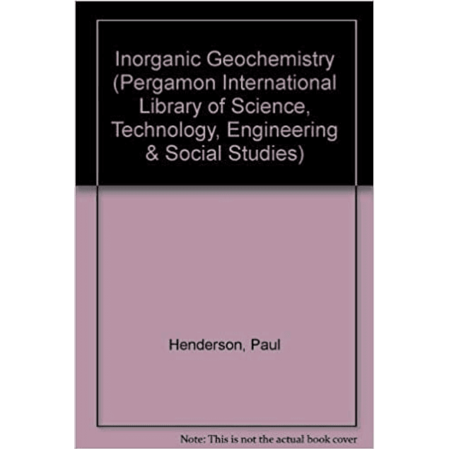 Inorganic Geochemistry