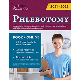 Phlebotomy Study Guide for Certification: Exam Review Book with Practice Test Questions for the ASCP BOC Phlebotomy Technician Examination