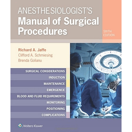 Anesthesiologist's Manual of Surgical Procedures