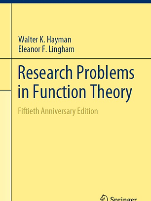 Research Problems in Function Theory: Fiftieth Anniversary Edition