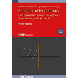 Principles of Biophotonics, Volume 3: Field propagation in linear, homogeneous, dispersionless, isotropic media