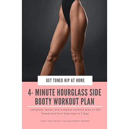 Firm and Toned Side Butt in 7 Days (get rid of Hip Dips)! 4 Min Home Workout