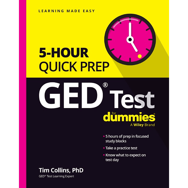 GED Test 5-Hour Quick Prep For Dummies 10th Edition