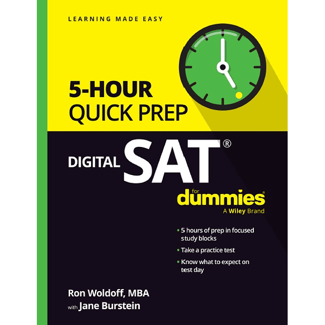 Digital SAT 5-Hour Quick Prep For Dummies