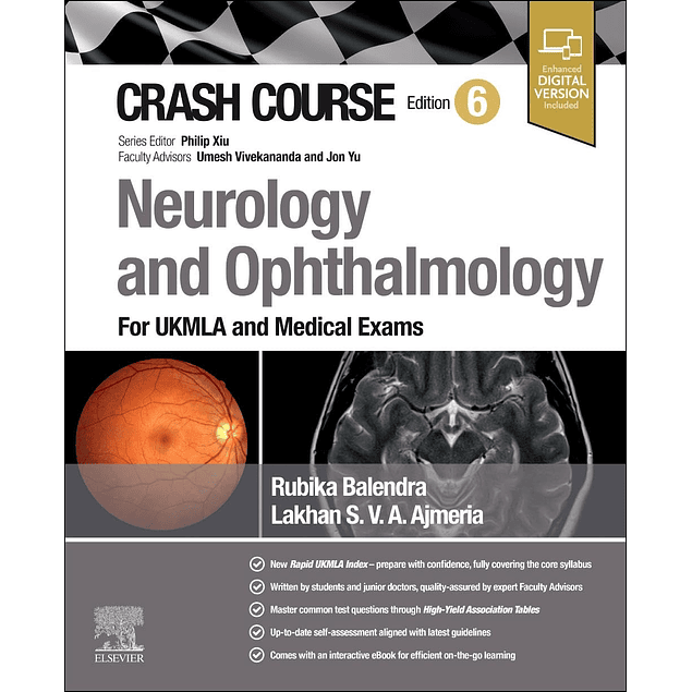 Crash Course Neurology and Ophthalmology: For UKMLA and Medical Exams 6th Edition 