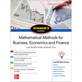 Schaum's Outline of Mathematical Methods for Business, Economics and Finance 2nd Edition 