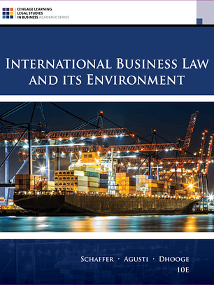International Business Law and Its Environment 10th Edition