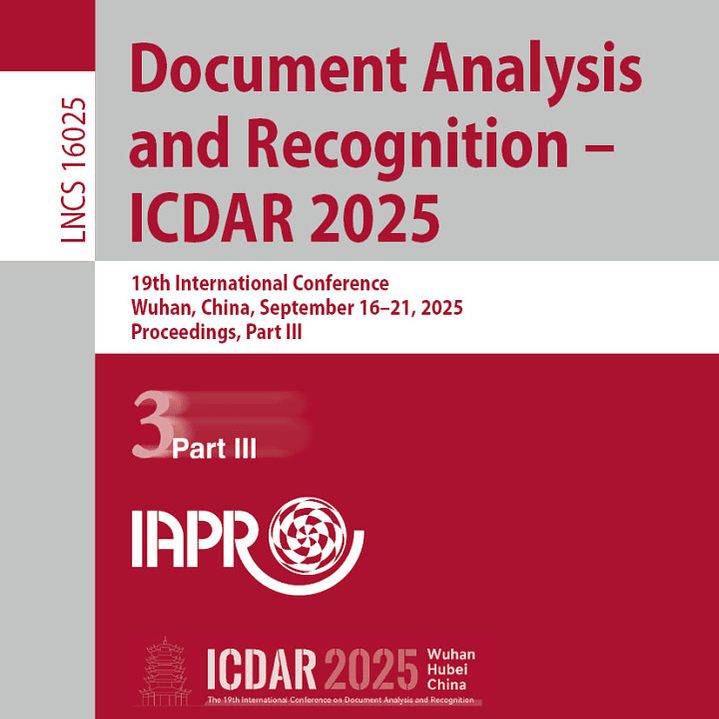 Document Analysis and Recognition – ICDAR 2025 1