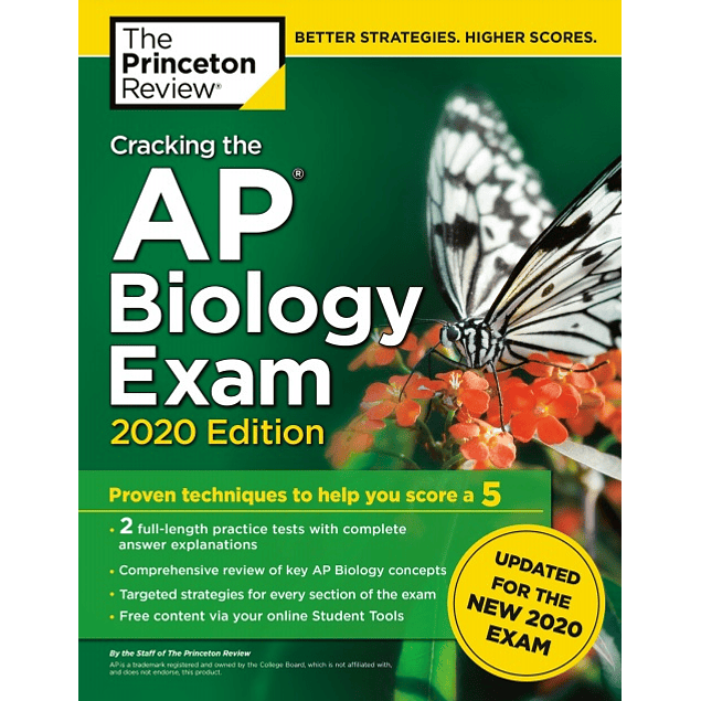 Cracking the AP Biology Exam, 2020 Edition: Practice Tests & Prep for the NEW 2020 Exam (College Test Preparation)
