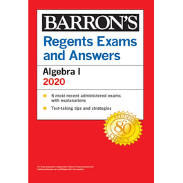 Regents Exams and Answers: Algebra I 2020 (Barron's Regents NY) 