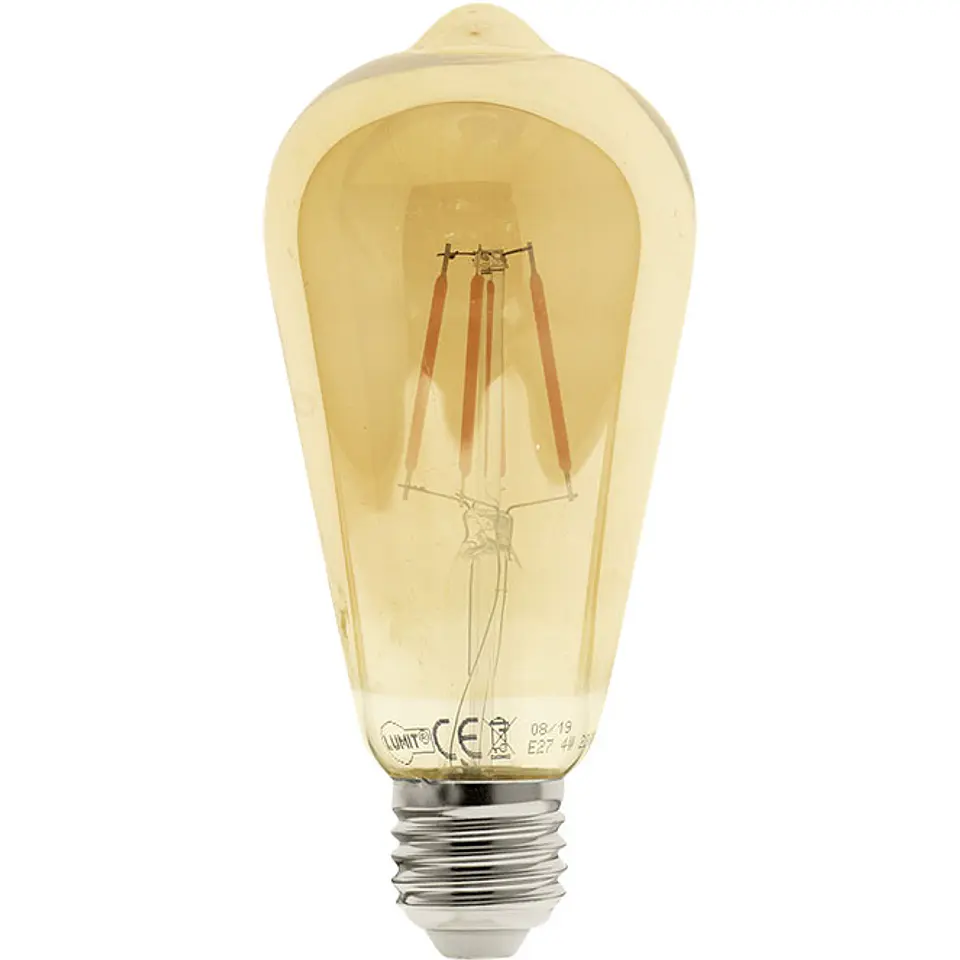 Lâmpada E27 (grosso) JADIR LED 4W 2200K 200lm 270°Ambar 1