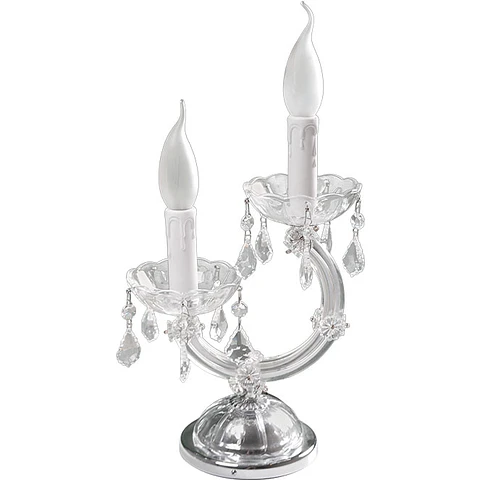 Candeeiro de mesa M.TERESA 2xE14 (armação com cristais)
