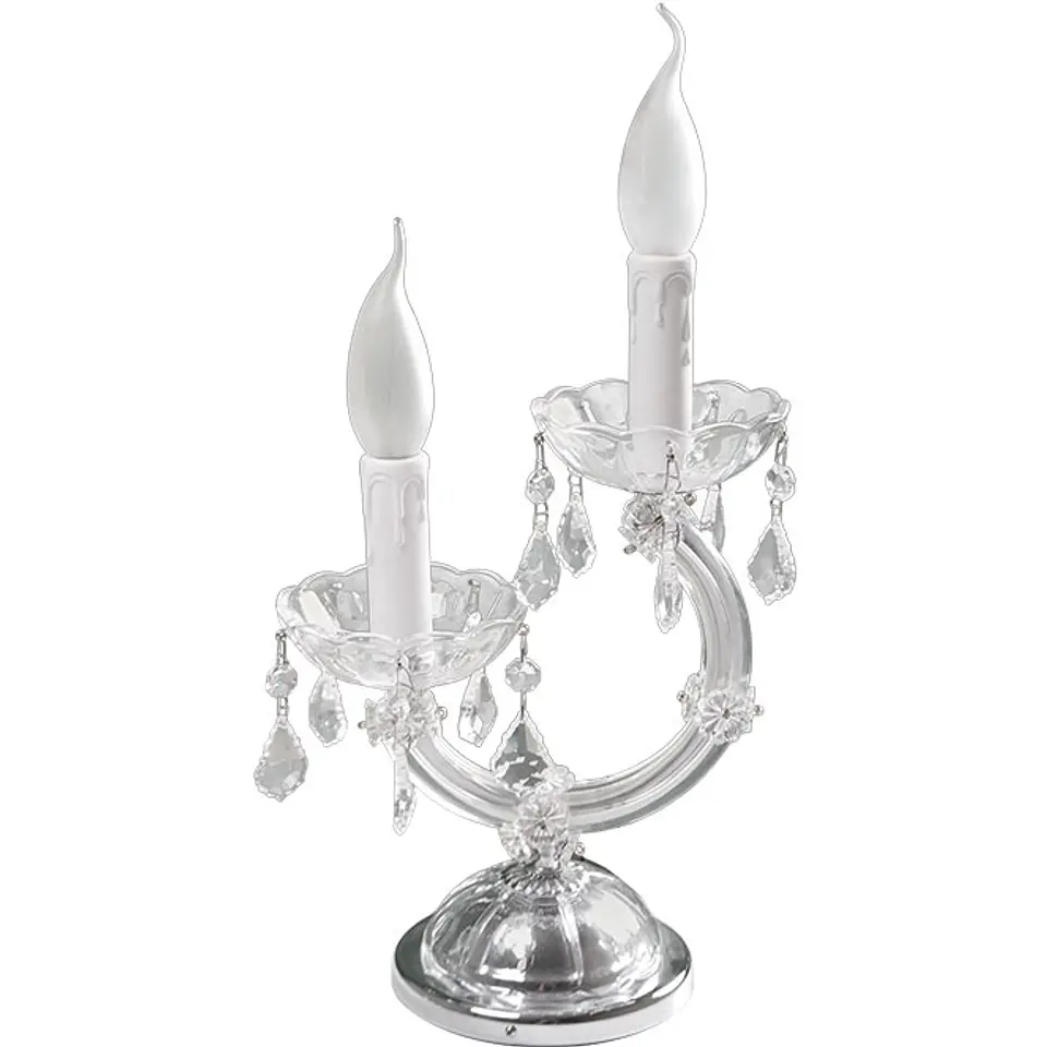 Candeeiro de mesa M.TERESA 2xE14 (armação com cristais) 1