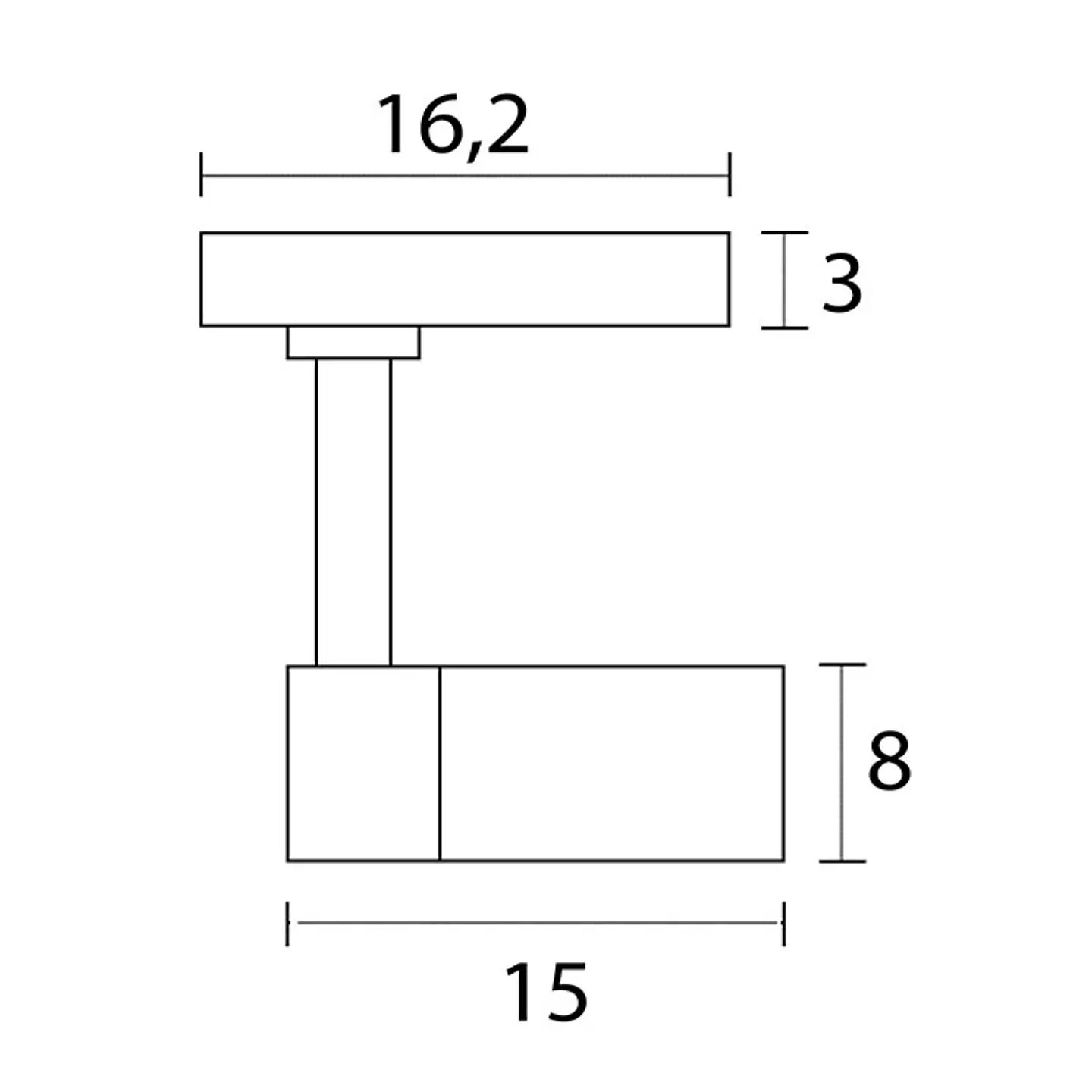Foco para calha LINE PRO X2 (4 condutores) 35W LED 2800lm 4000K 36° alumínio 3