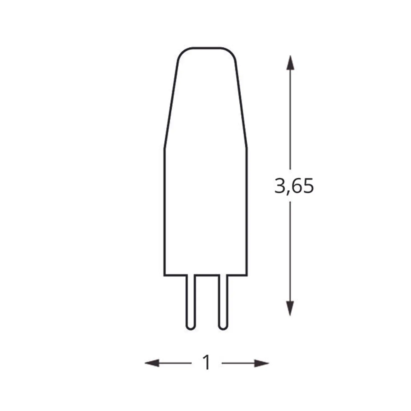 Lâmpada G4 Bi-Pin NL LED 12V 2W 3000K 210lm 360° 2