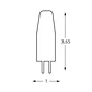 Lâmpada G4 Bi-Pin NL LED 12V 2W 3000K 210lm 360° - Thumbnail 2