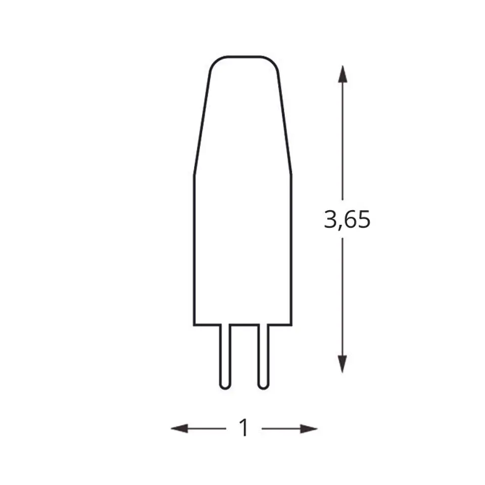 Lâmpada G4 Bi-Pin NL LED 12V 2W 3000K 210lm 360° 2