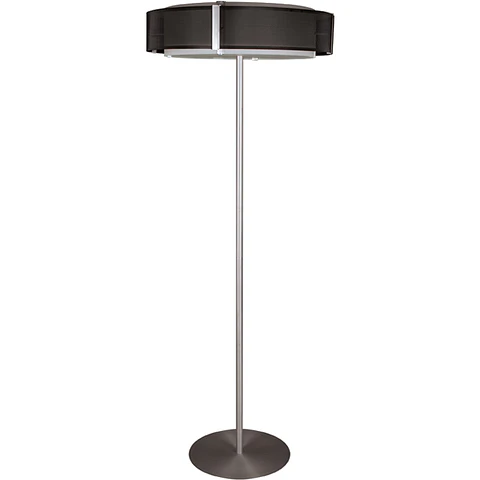 Candeeiro de pé IVONE 4xE27 Alt.171xD.65cm preto/níquel