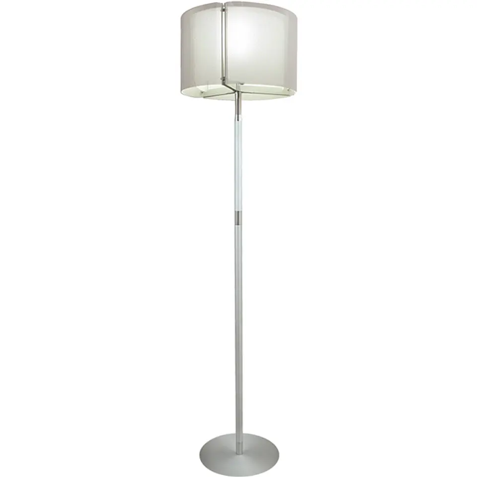 Candeeiro de pé IVONE 1xE27 Alt.Reg.xD.40cm branco/níquel 1