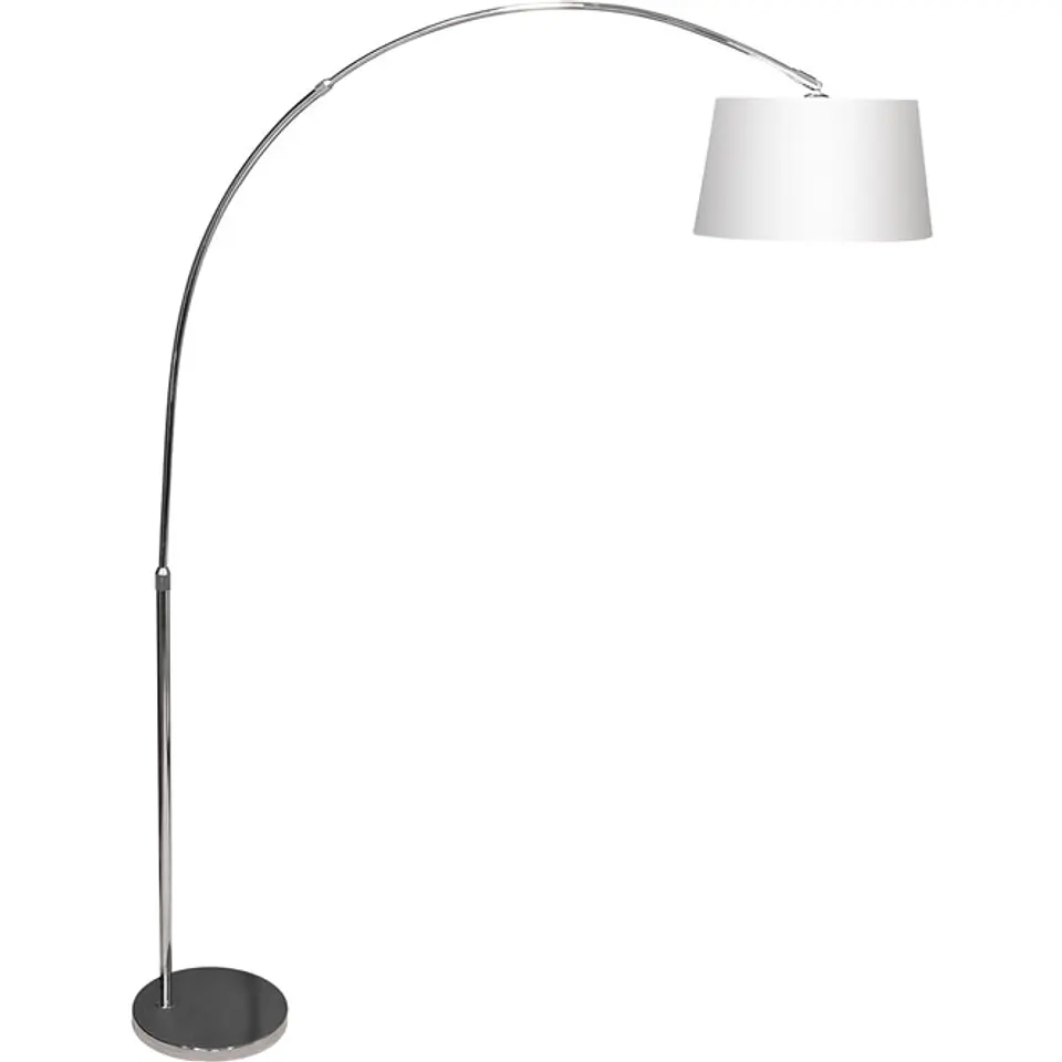Candeeiro de pé ANTONELLA 1xE27 C.126xAlt.Reg.cmbranco/cromado 1