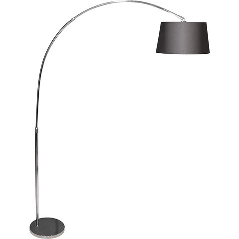 Candeeiro de pé ANTONELLA 1xE27 C.126xAlt.Reg.cmpreto/cromado
