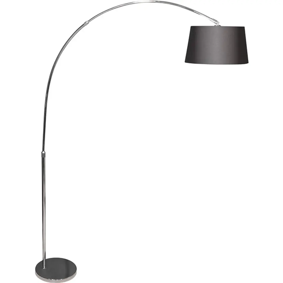 Candeeiro de pé ANTONELLA 1xE27 C.126xAlt.Reg.cmpreto/cromado 1