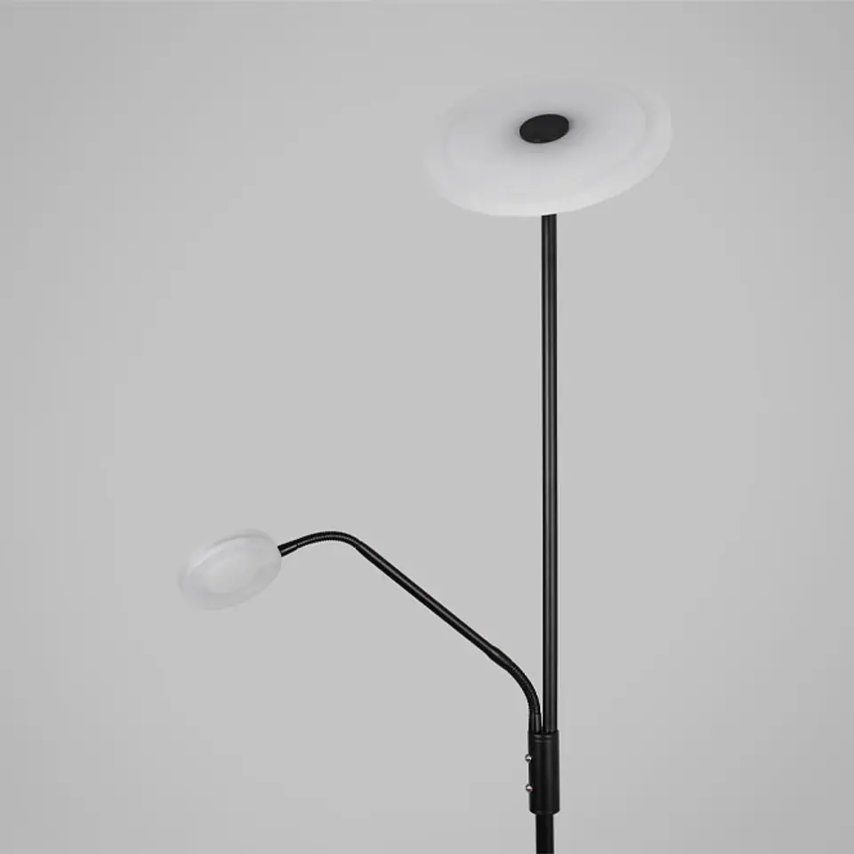 Candeeiro de pé BAYANI com braço de leitura 28W+6W LED 3000-6500K Alt.179xD.25cm 2