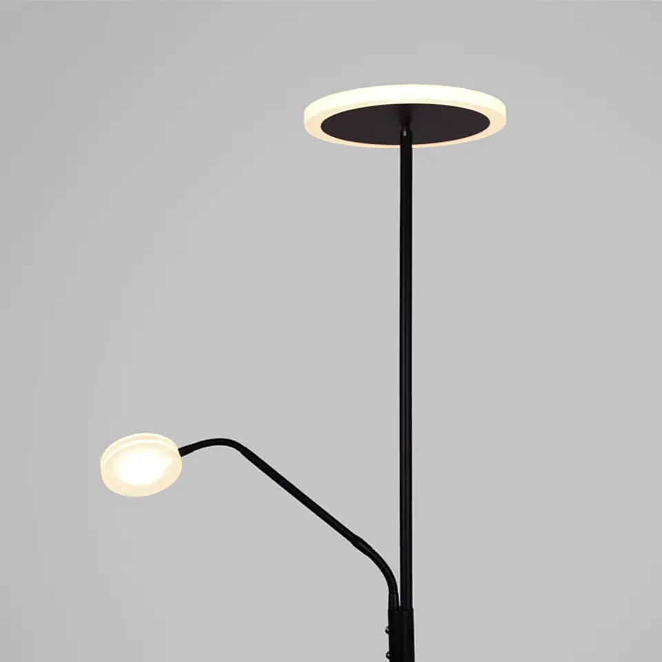 Candeeiro de pé BAYANI com braço de leitura 28W+6W LED 3000-6500K Alt.179xD.25cm 3