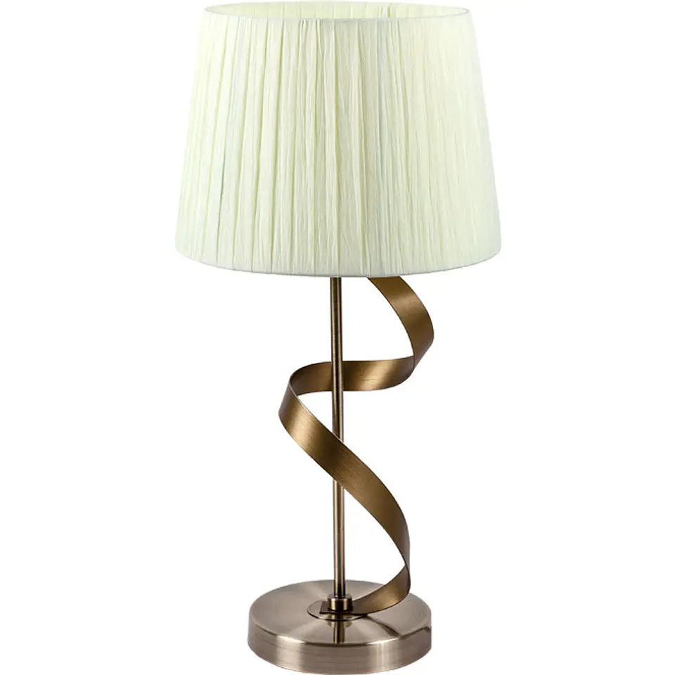 Candeeiro de mesa CLEVELAND 1xE27 Alt.42xD.25cm oxidado/bege 1