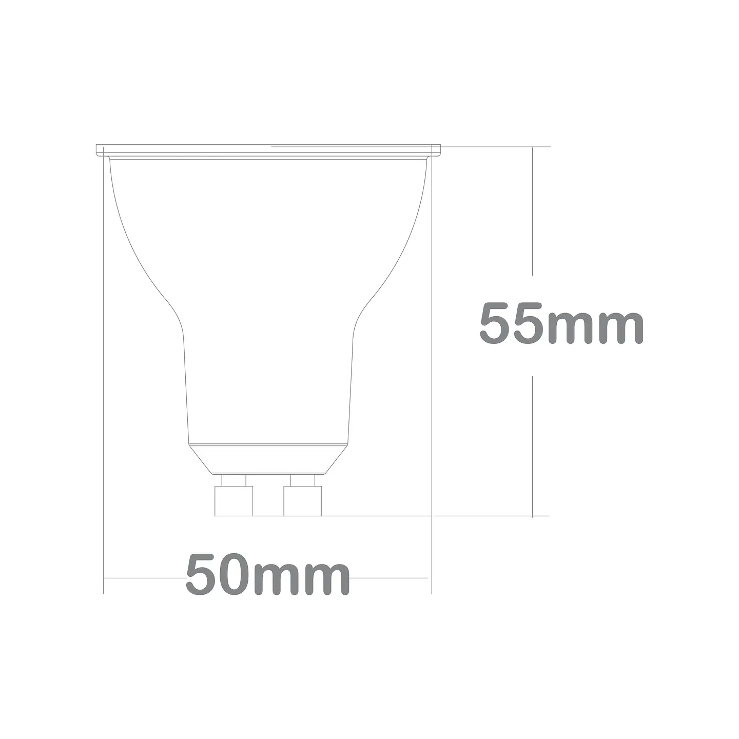 Lâmpada GU10 DURAMAX LED 5W 2700K 530lm 100° Branca 2