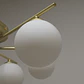 Candeeiro de tecto ANALU 6xG9 Alt.17xD.60cm dourado/branco - Thumbnail 3