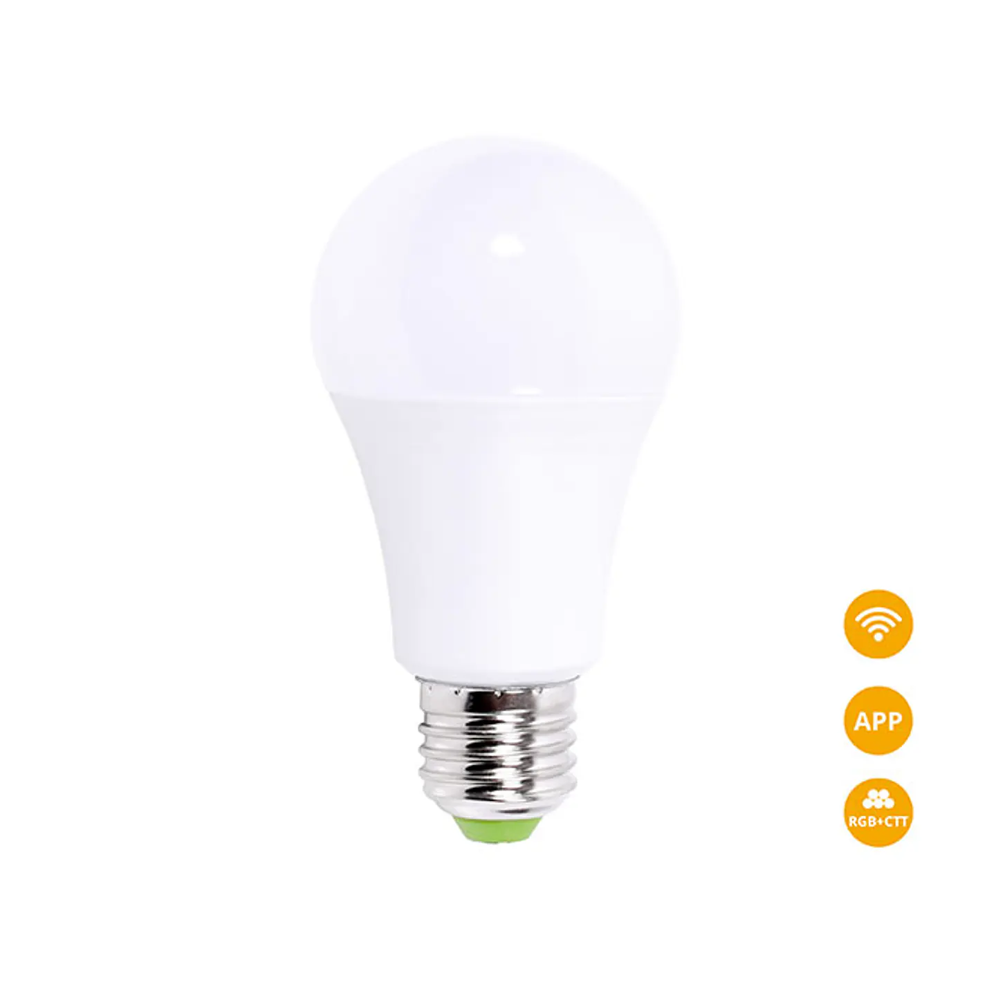 Lâmpada E27 (grosso) GLS SMART WIFI LED 10W RGB+CCT (2700-6500K), APP, Alexa e Google Assistant 2