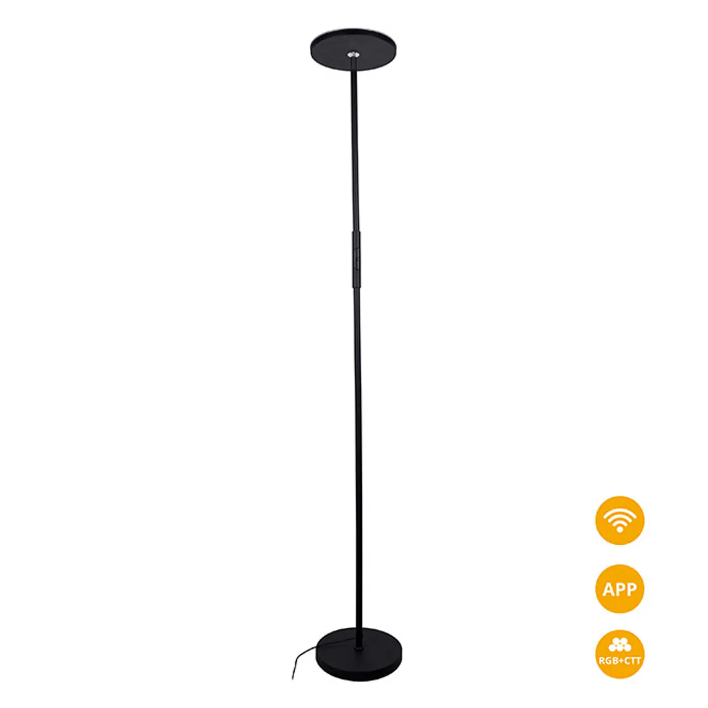 Candeeiro de pé SMART 24W LED RGB+CCT (2700K-6500K), APP, WIFI+BLUETOOTH, Alexa e Google Assistant 2