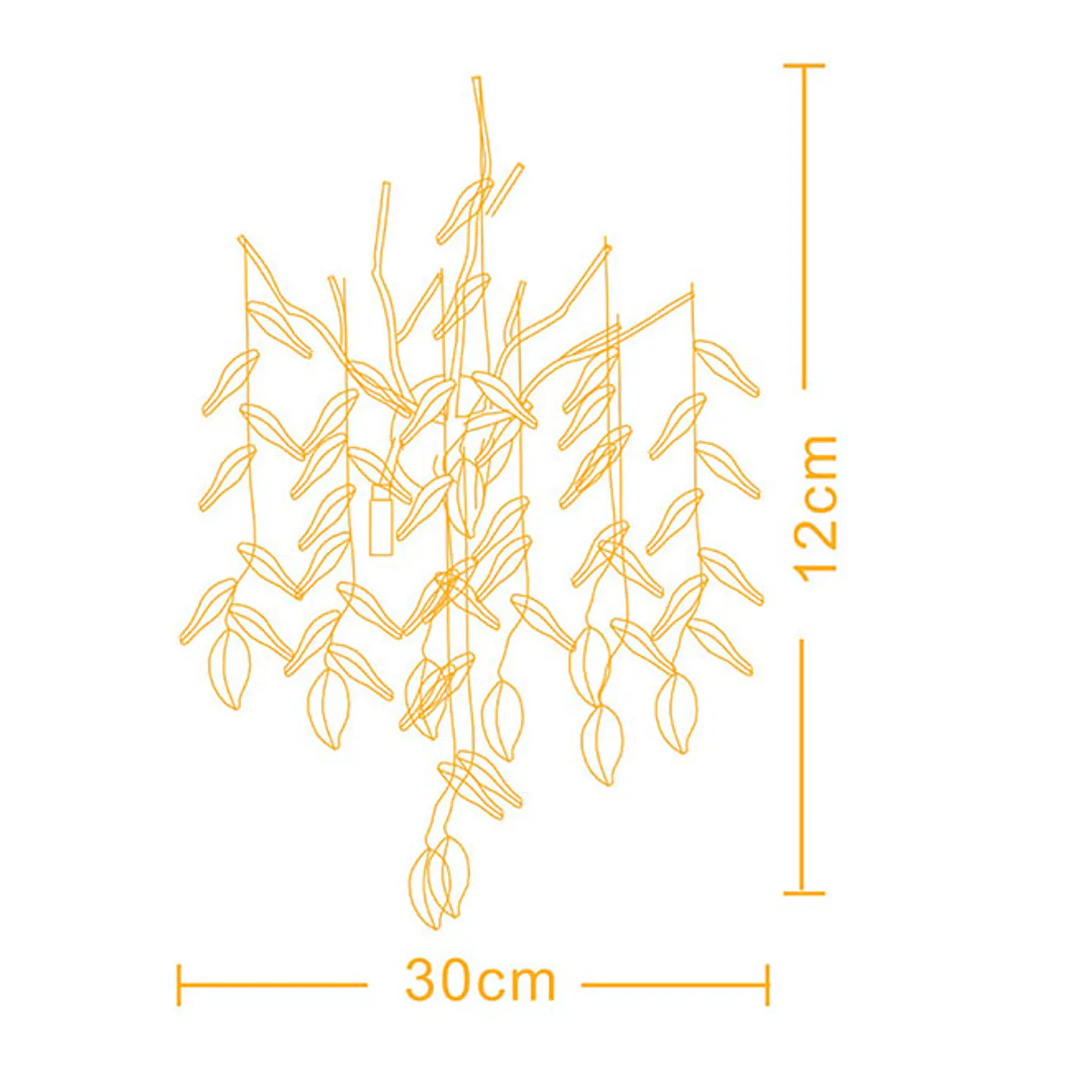 Aplique SAPPORO 3xG9 C.30xL.25xAlt.45cm c com cristais transparentes e armação dourada 3