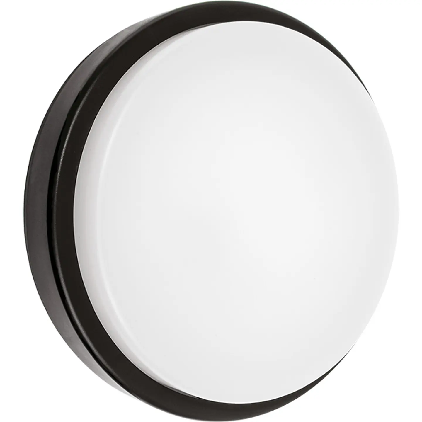 Aplique SURF ECOVISION redondo IP65 1x20W LED 1440lm 6400K 120°Alt.5,4xD.21cm policarbonato preto 1