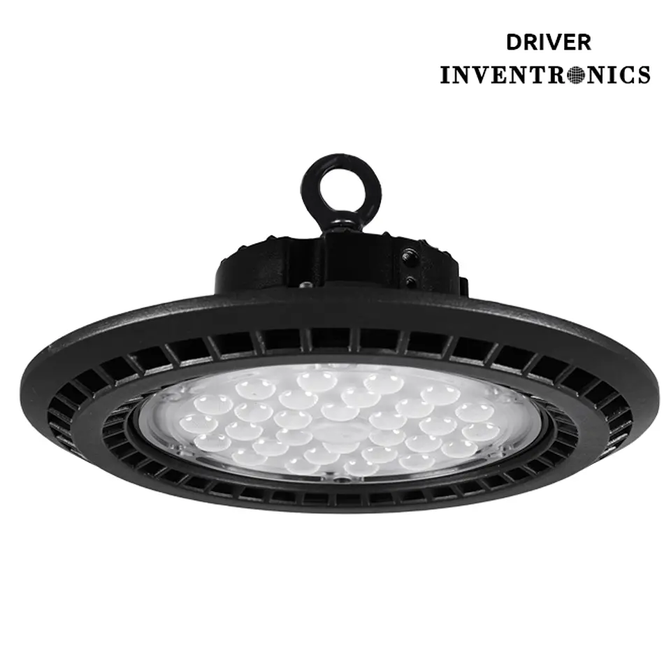 Campânula MEGAVISION IP65 1x250W LED 25000lm 6400K 90° Alt.22xD.39cm preto 1