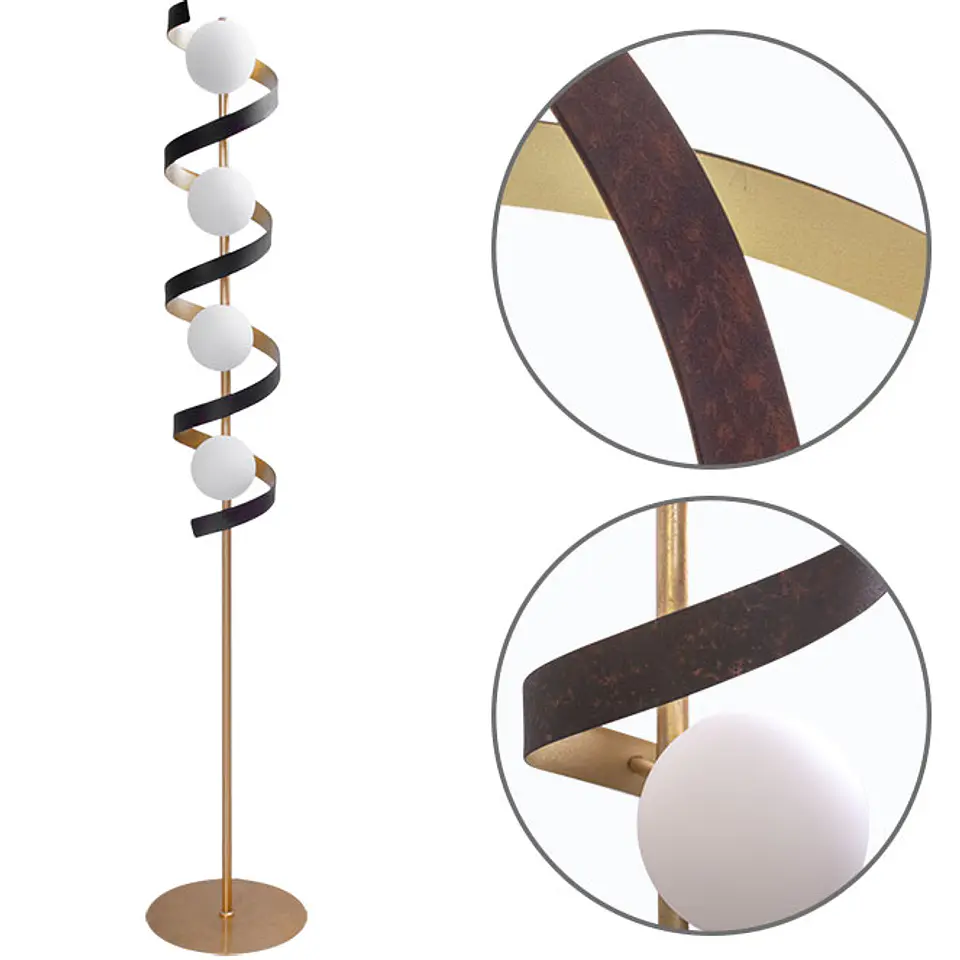 Candeeiro de pé INARA 4xG9 Alt.26xD.144cm dourado 1