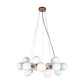 Candeeiro de tecto ANAMAR 25xG9 Alt.Reg.xD.68cm dourado/branco - Thumbnail 1