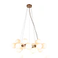 Candeeiro de tecto ANAMAR 25xG9 Alt.Reg.xD.68cm dourado/branco - Thumbnail 2