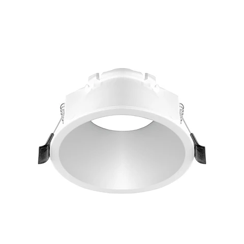 Aro de encastrar INTECA PC redondo Alt.5,2xD.9,4cm policarbonato (PC) branco