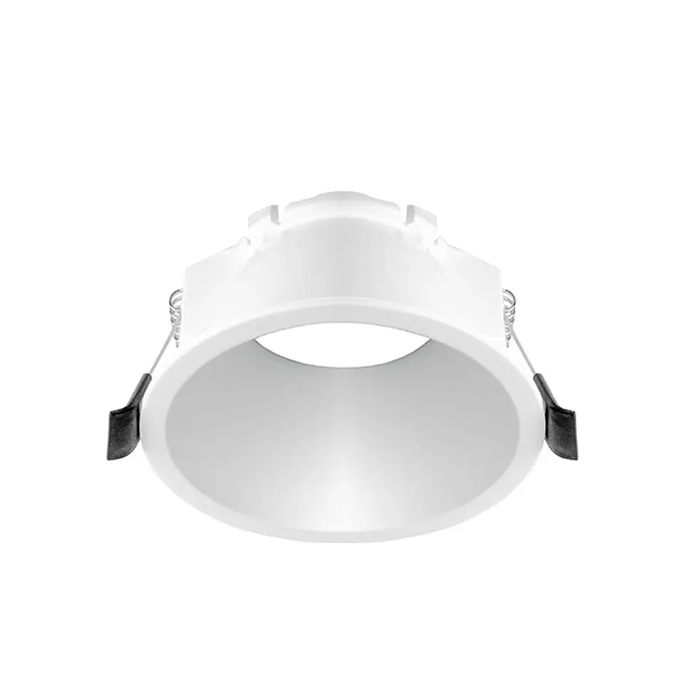 Aro de encastrar INTECA PC redondo Alt.5,2xD.9,4cm policarbonato (PC) branco 1